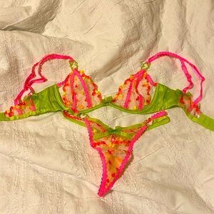 Tossed Hearts Lingerie Set For Love and Lemons